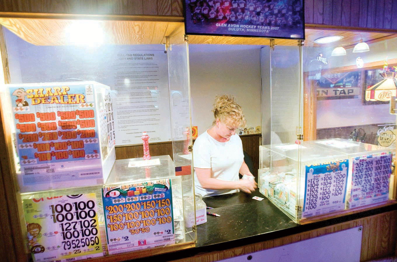 Charity shop pull tabs